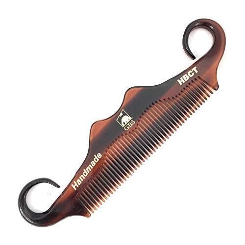 2 Pack Men's Beard & Hair Comb Set - Folding Travel Pocket Combs for Grooming