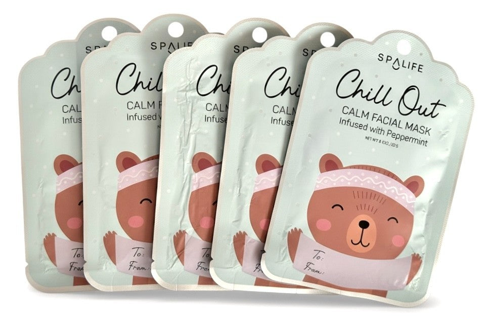 Peppermint Facial Mask Set of 5 - Chill Out Calm