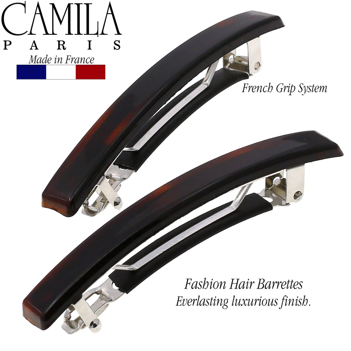 Camila Paris AD1/2 French Hair 1 Count (Pack of 2), Tortoise Shell