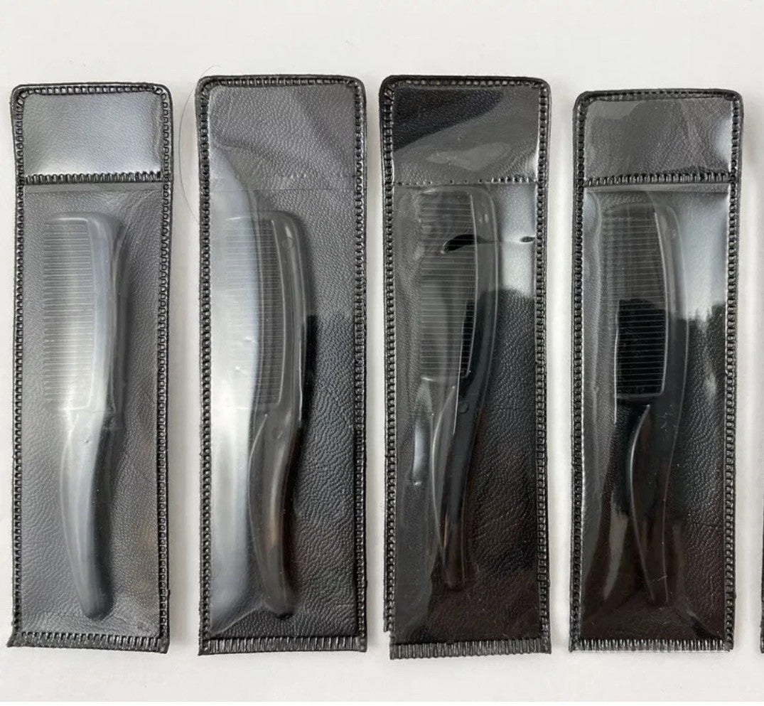 Mini Travel Mustache & Eyebrow Comb Set of 4 for Grooming