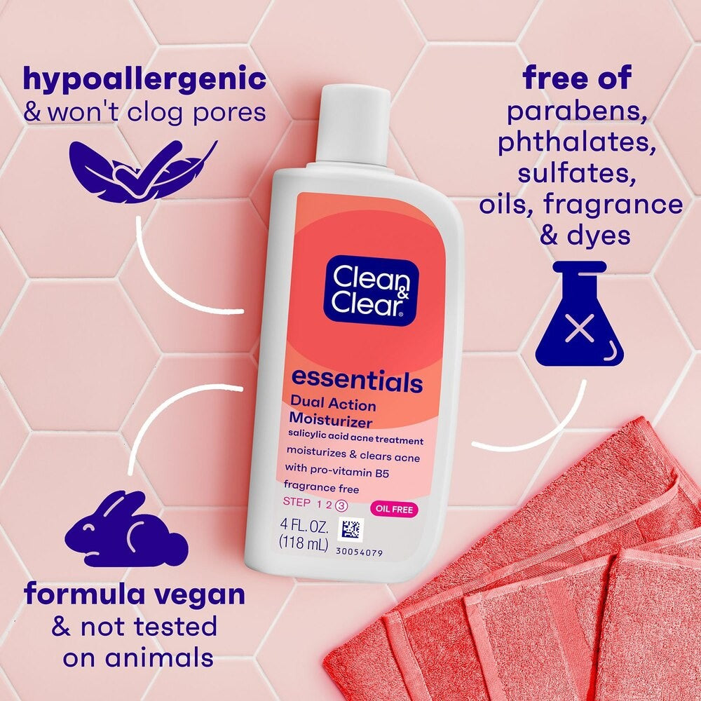 Oil-Free Acne Moisturizer with Salicylic Acid - 4 Oz for Clear Skin