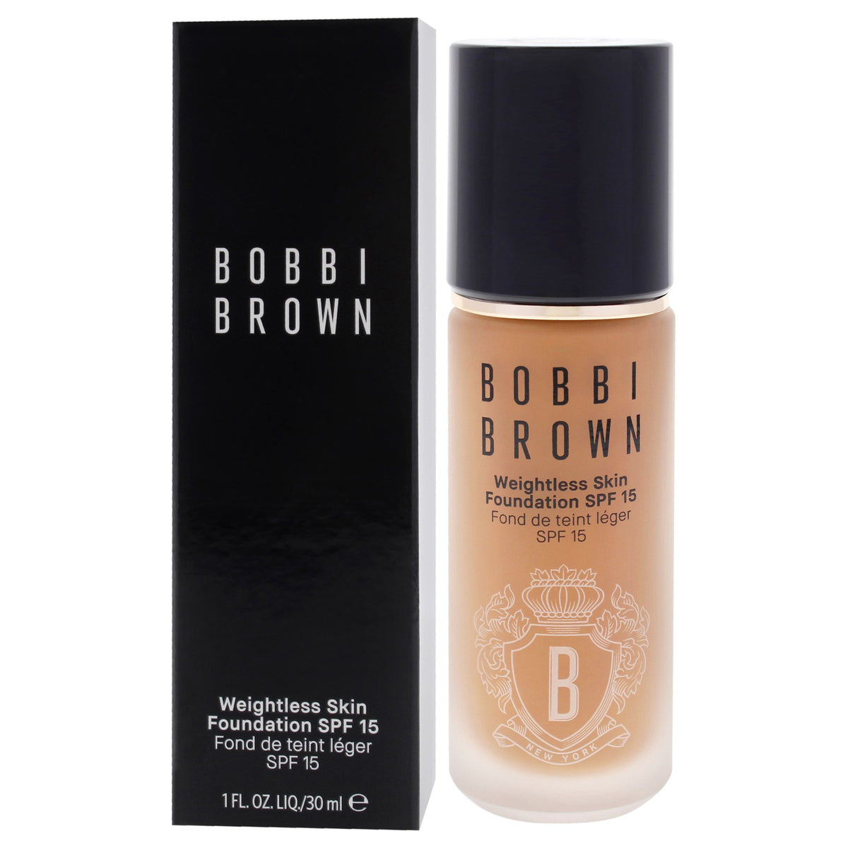 Bobbi Brown Weightless Skin Foundation SPF 15 W-086 Warm Almond 1 oz