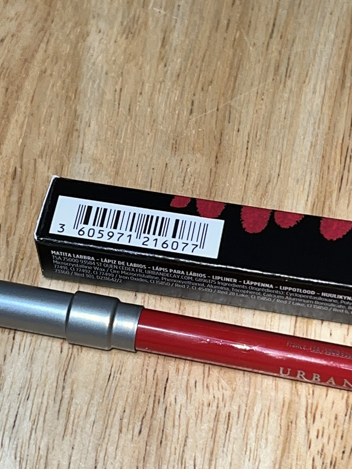 Lip Liner Pencil Long-Lasting Waterproof Bright Red 24/7 Glide-On