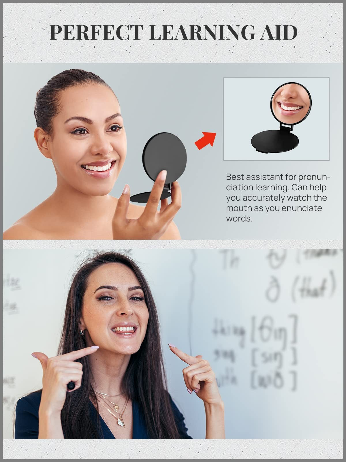 24 Pack Compact Pocket Mirrors for Makeup and Purse, 12 Colors