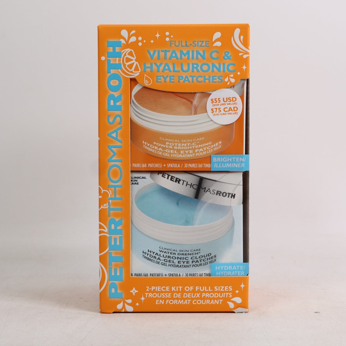 Vitamin C Hyaluronic Eye Patches Set for Brightening and Hydration