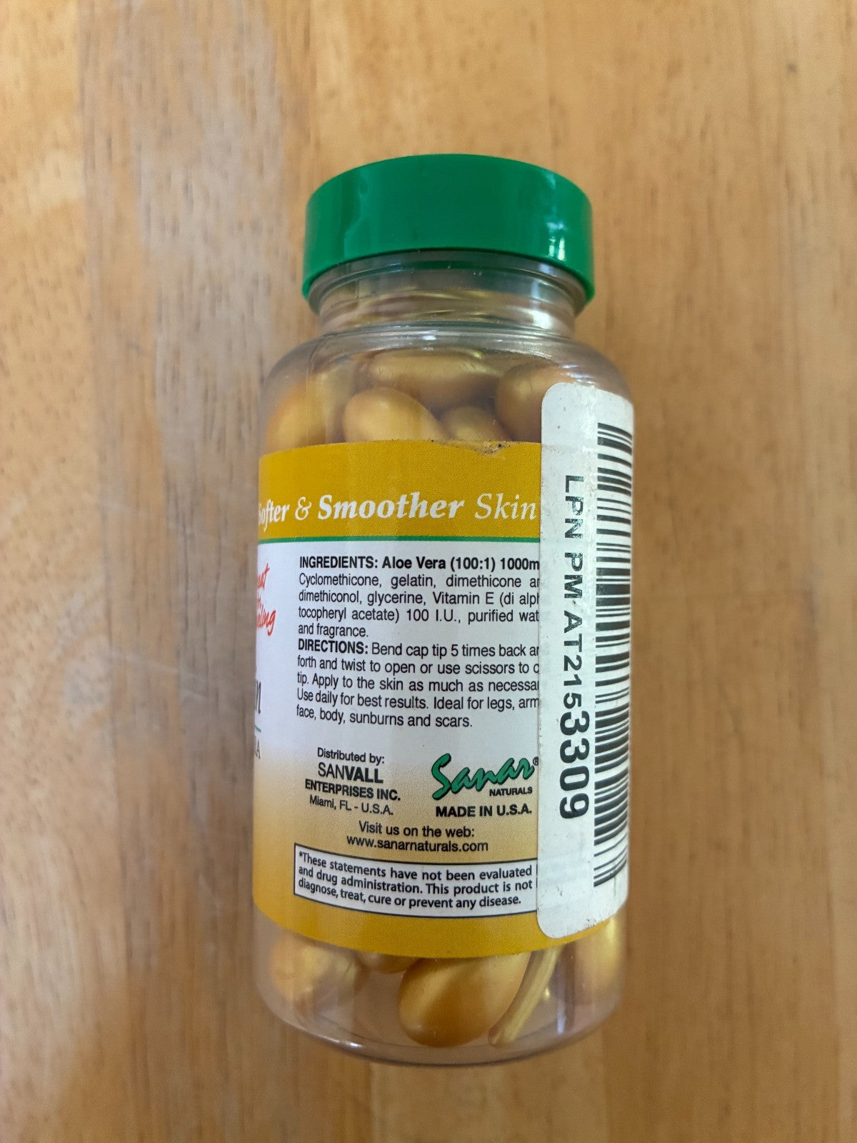 Vitamin E & Aloe Vera Skin Care Lotion Capsules for Healthy Skin