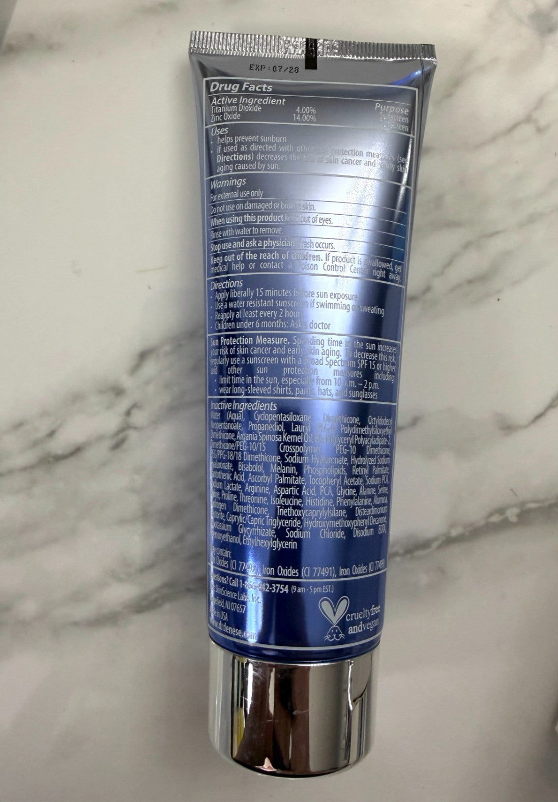 NIB~ Dr Denese NATURAL Tinted Defense SPF 40 Day Cream Broad Spectrum