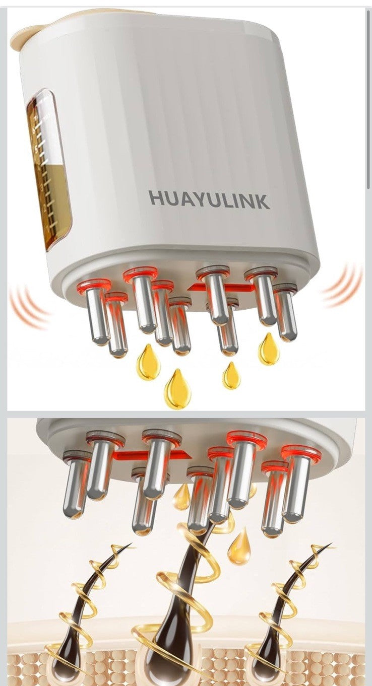 Electric Scalp Massager & Hair Oil Applicator - 2 in 1 Hair Care Tool