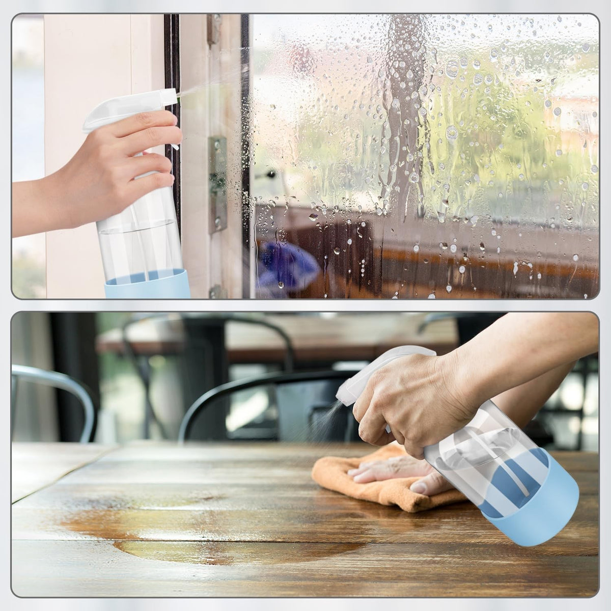 16 oz Refillable Glass Spray Bottle with Silicone Sleeve - Multi-Purpose