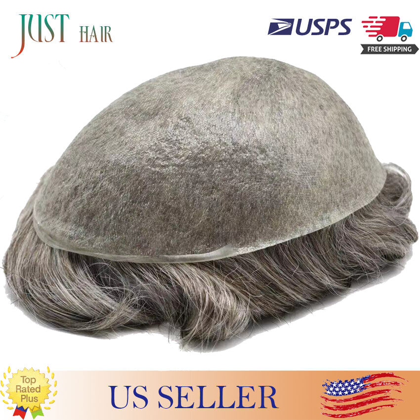 Men's Ultra Thin Skin Wig System - Hair Replacement, V-Loop 0.04-0.06mm