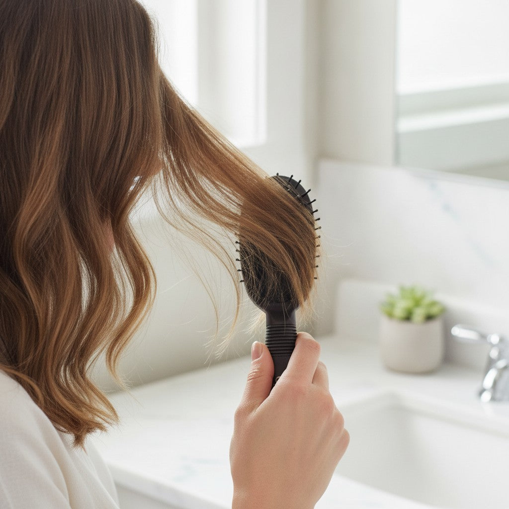 Mini Detangling Cushion Hairbrush for Kids and Adults - Travel-Friendly, Gentle Tangle Comb