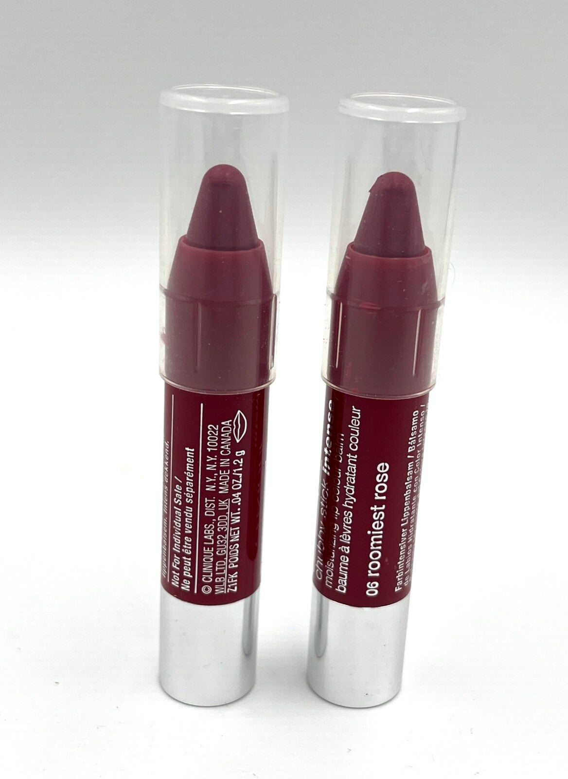 Clinique Chubby Stick Intense Moisturizing Lip Balm 06 Roomiest Rose - 2 Pack