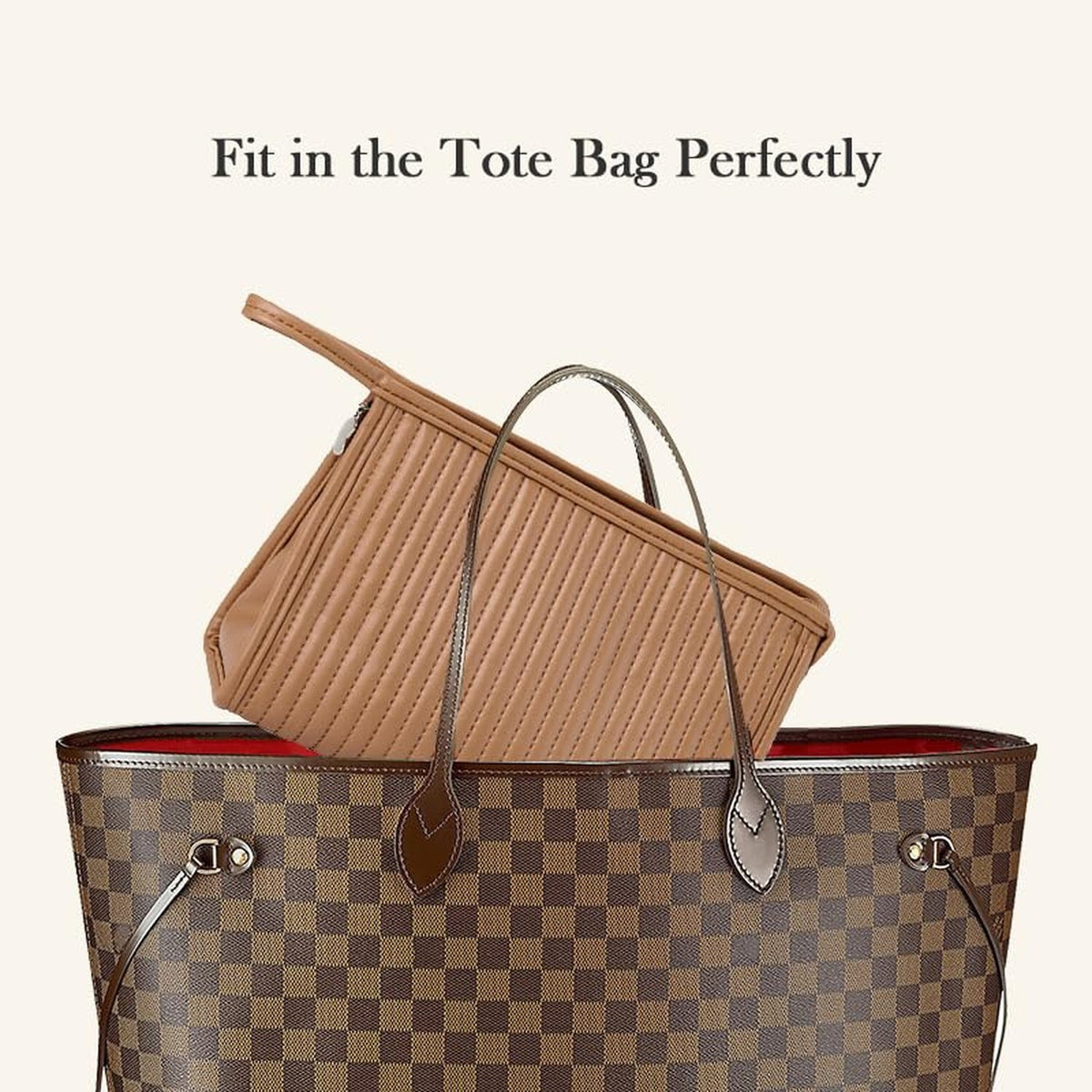 Large Travel Makeup Bag with Flat Bottom and Mesh Pockets for Women