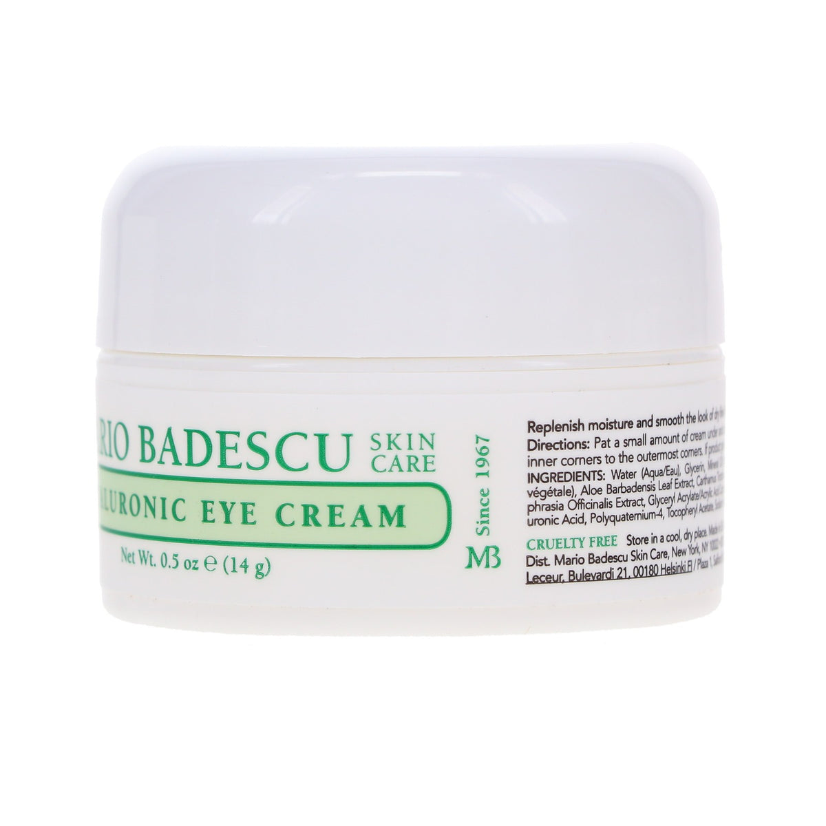 Hyaluronic Eye Cream for Dark Circles & Puffiness - 0.5 oz