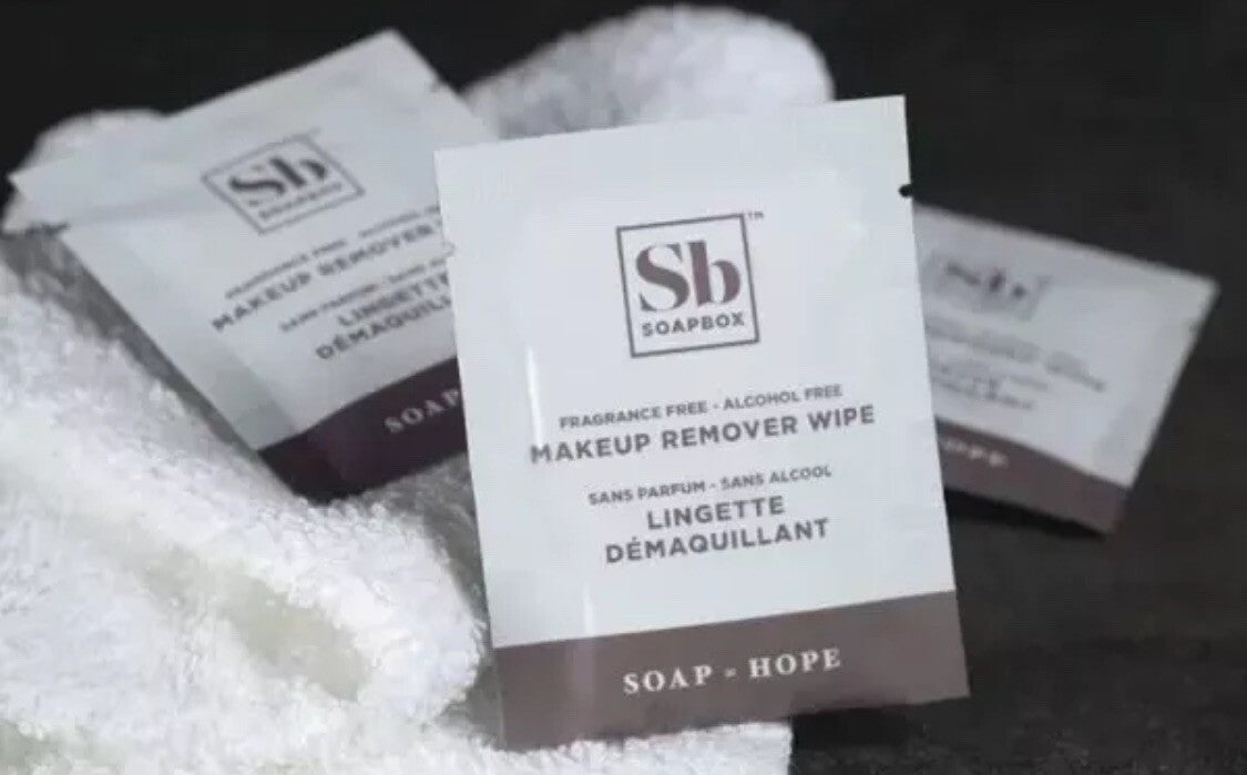 25 Pack Travel Makeup Remover Wipes - Cleansing & Face Wipes Individually Sealed