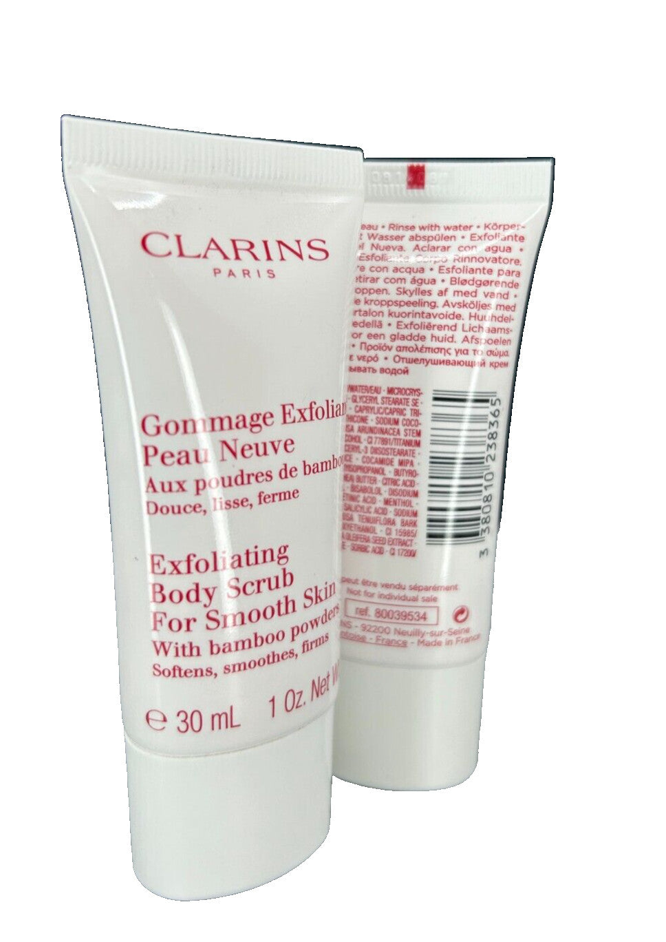 Clarins Exfoliating Body Scrub 2 oz Lot Set (2 x 1 oz) Luxury Care NEW