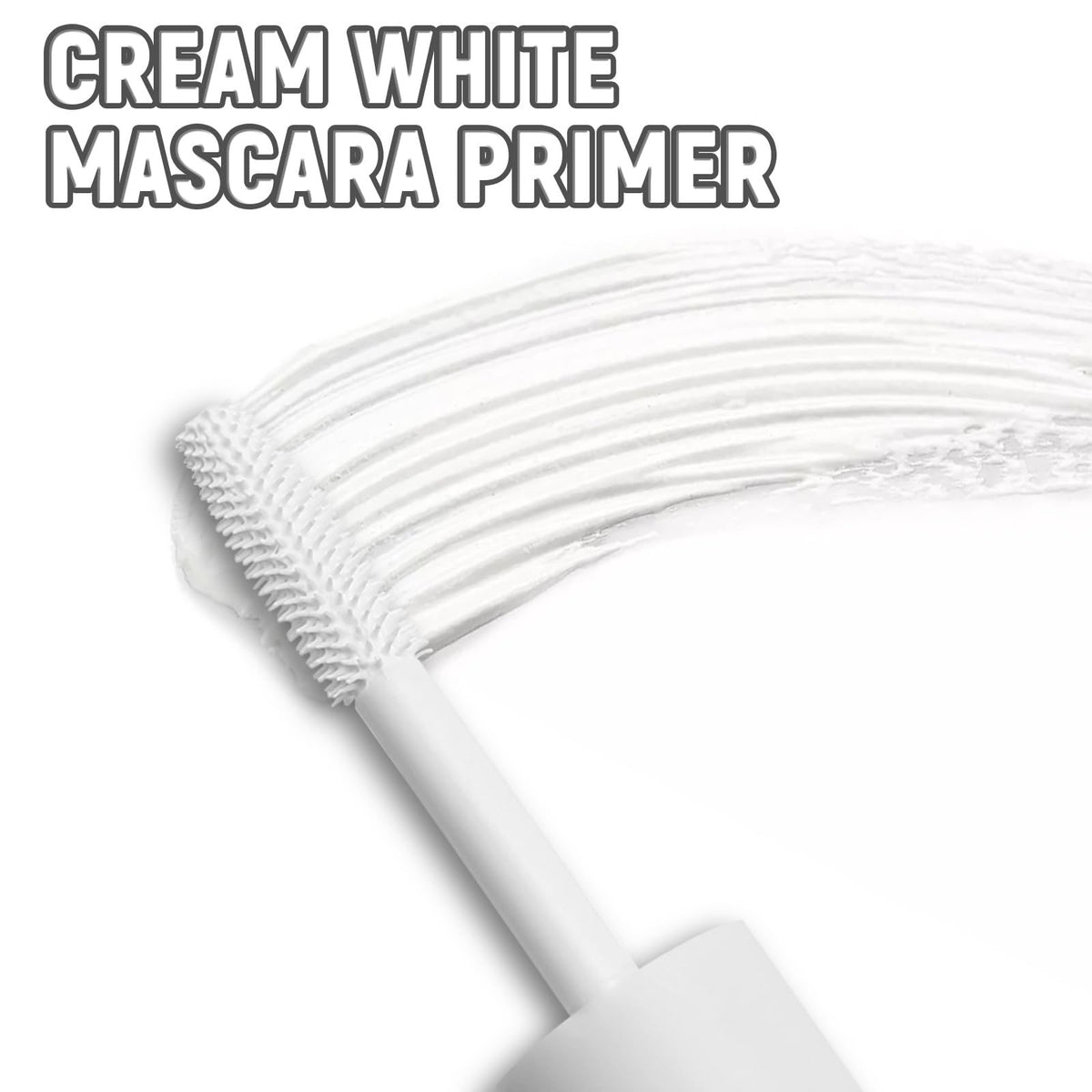 White Volumizing Waterproof Eyelash Primer for Length & Thickness