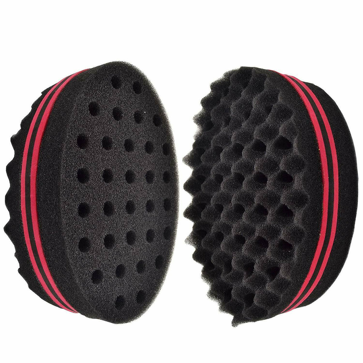 2PCS Hair Sponge Magic Barber Brush Twist Curl Dreads Locking Afro