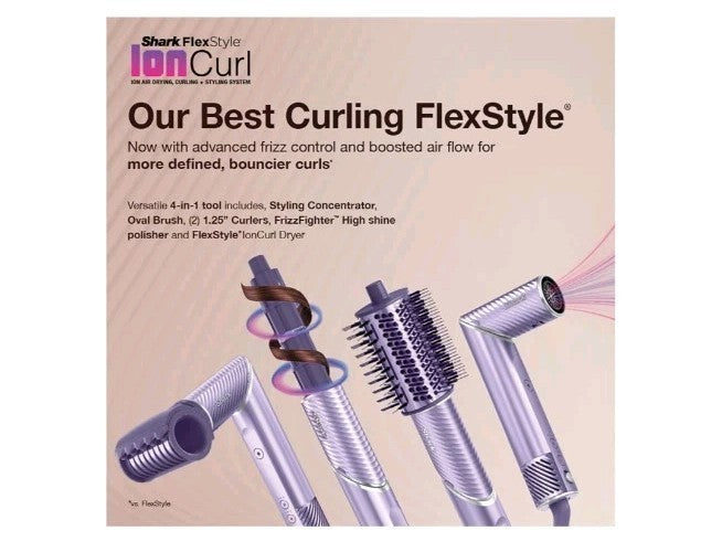 Shark FlexStyle lonCurl HD840PU Air Styler - Lilac