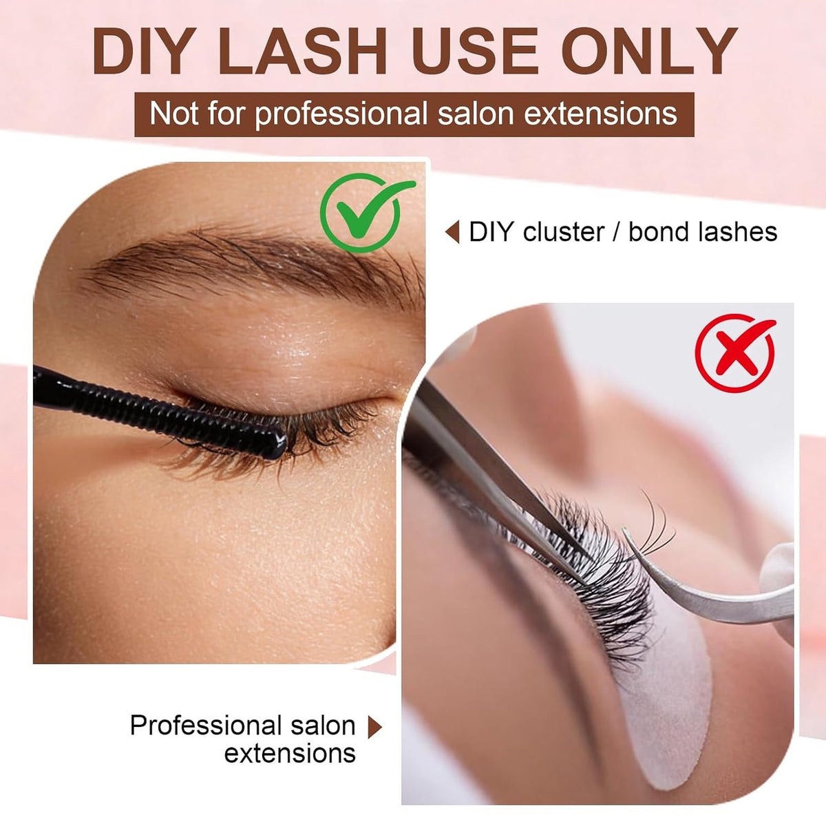 Eyelash Glue Remover for Strip and Cluster Lashes - Gentle, Easy to Use