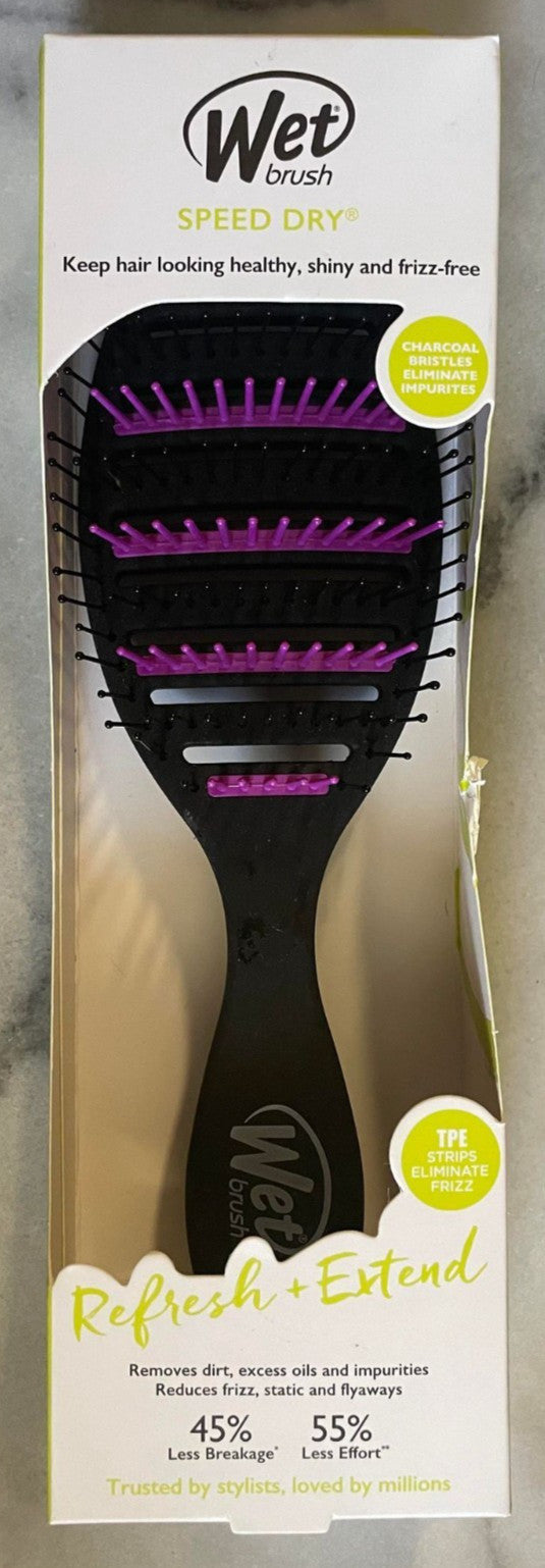 Charcoal Infused Anti-Frizz Hair Brush for Fast Drying & Styling