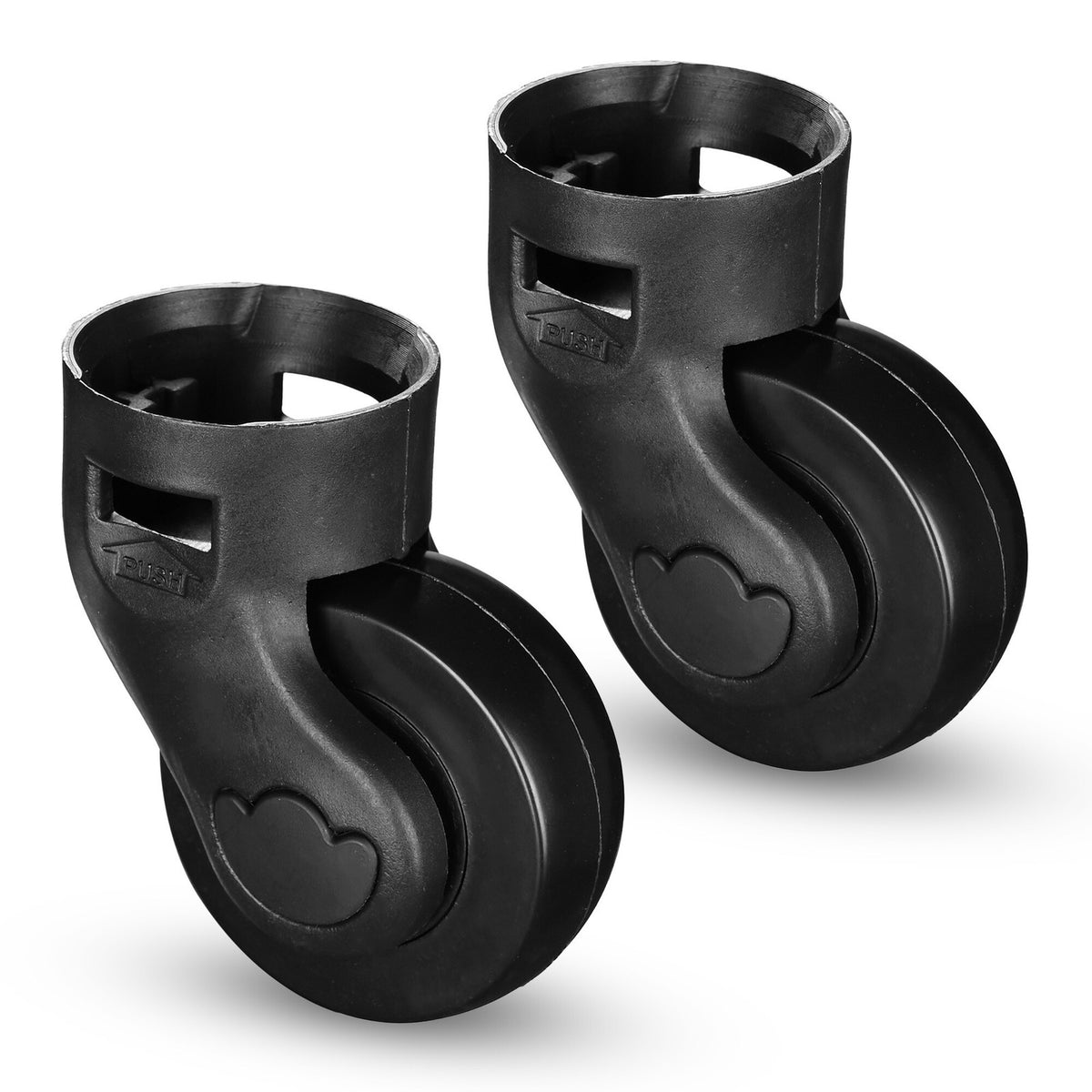 2-Inch Swivel Caster Wheels for Makeup Cases - No Locking Brake