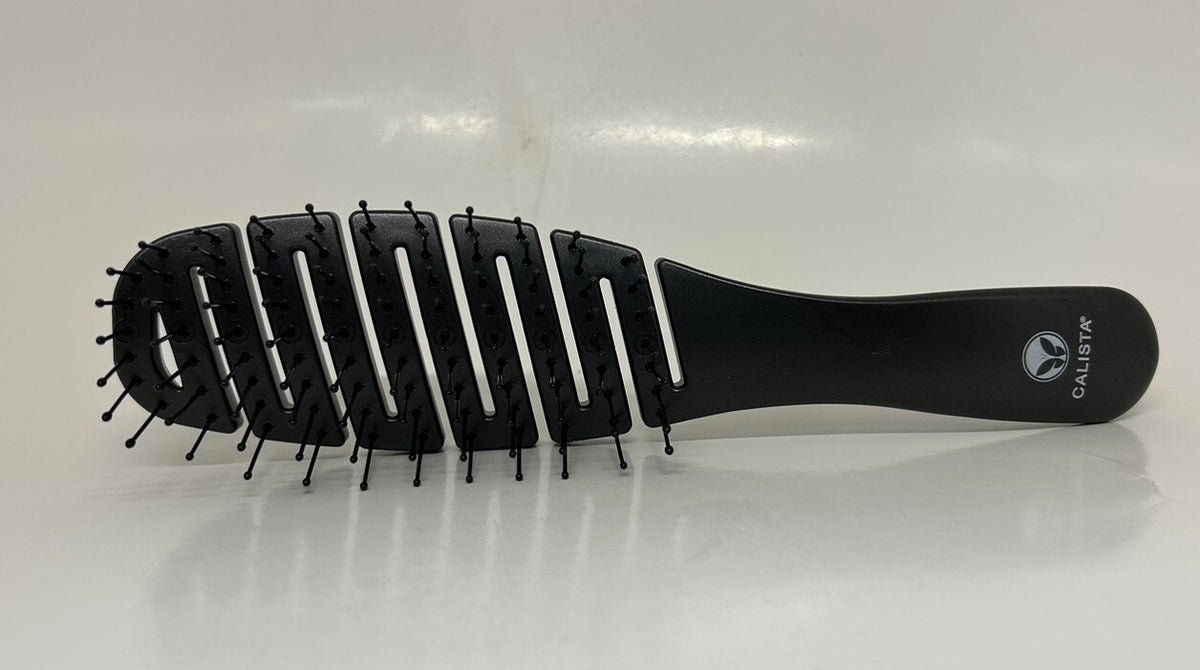 Flexible Detangling Hair Brush for Wet & Dry Hair - Lightweight Black