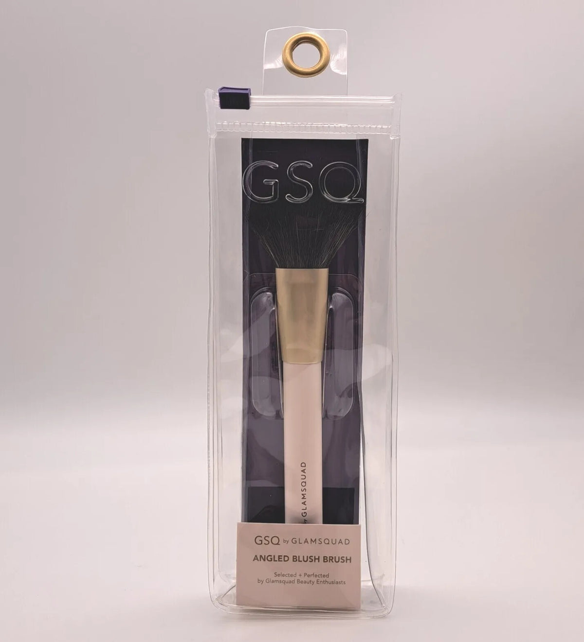 Angled Makeup Brush - Synthetic Fiber Blush Brush for Contouring