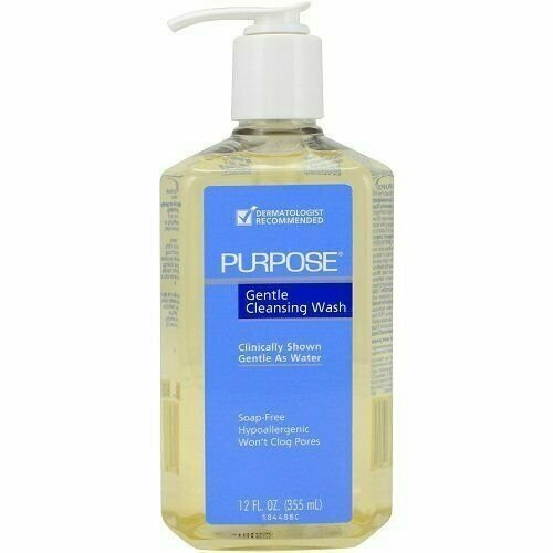 Purpose Gentle Cleansing Wash 12 fl oz – Soap Free Facial Cleanser Pack of 6