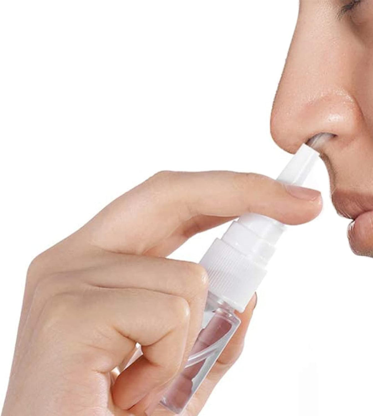 3 Pack 10ml Nasal Spray Bottles with Fine Mist - Clear Travel Containers