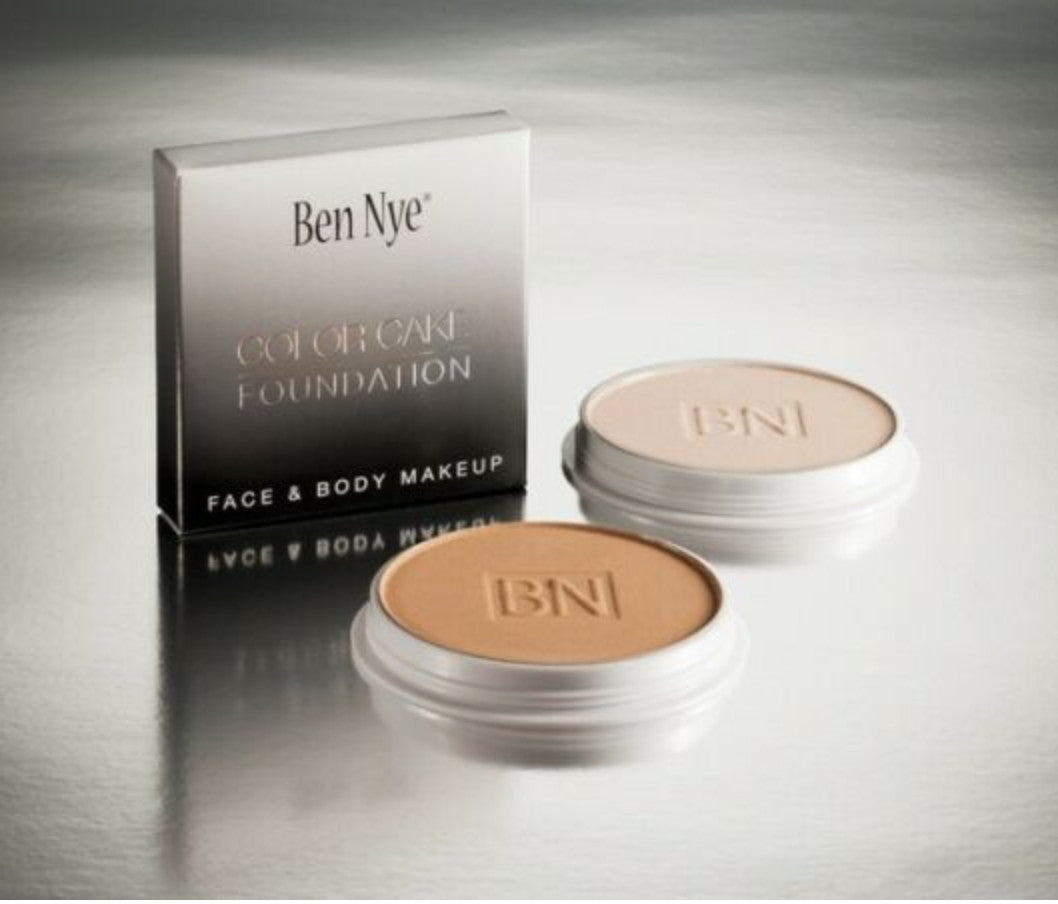 Water-Activated Color Cake Foundation PC 64 Warm Natural for Face & Body Makeup