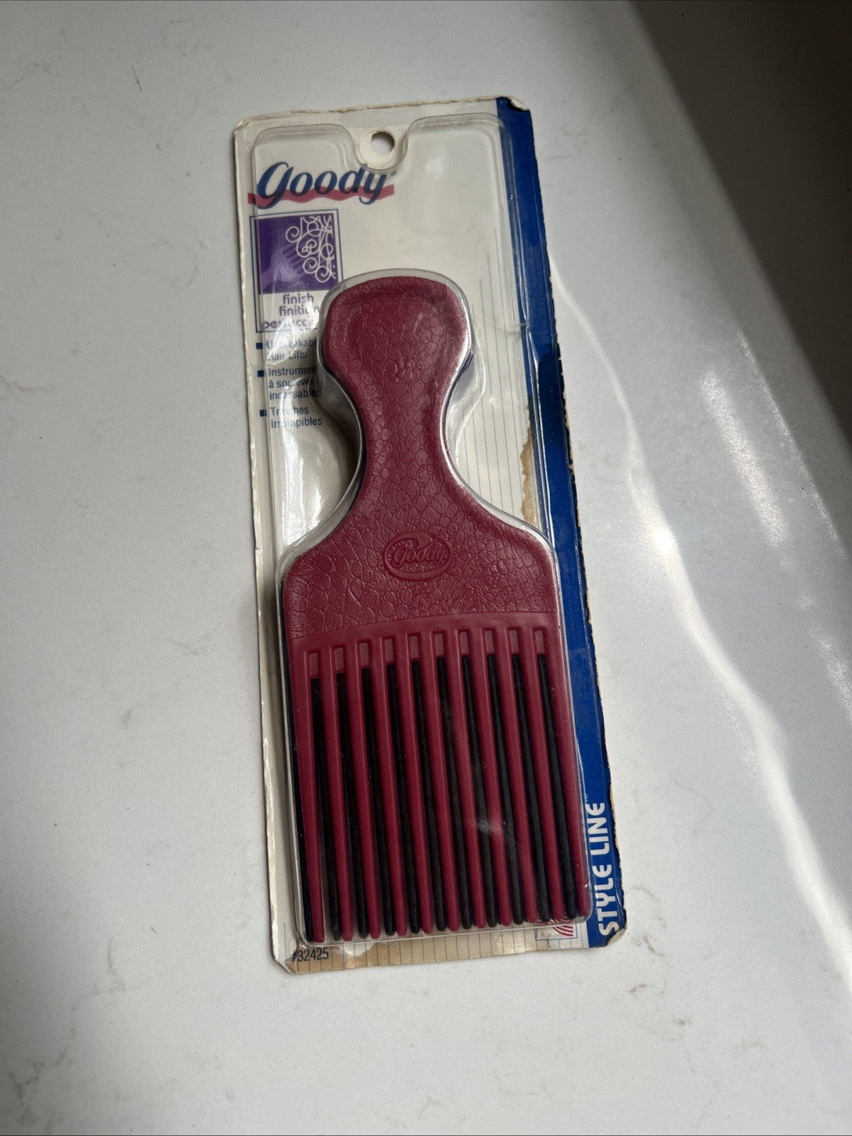 Vintage 1996 Goody Unbreakable Plastic Hair Lift Comb Pick Made in USA