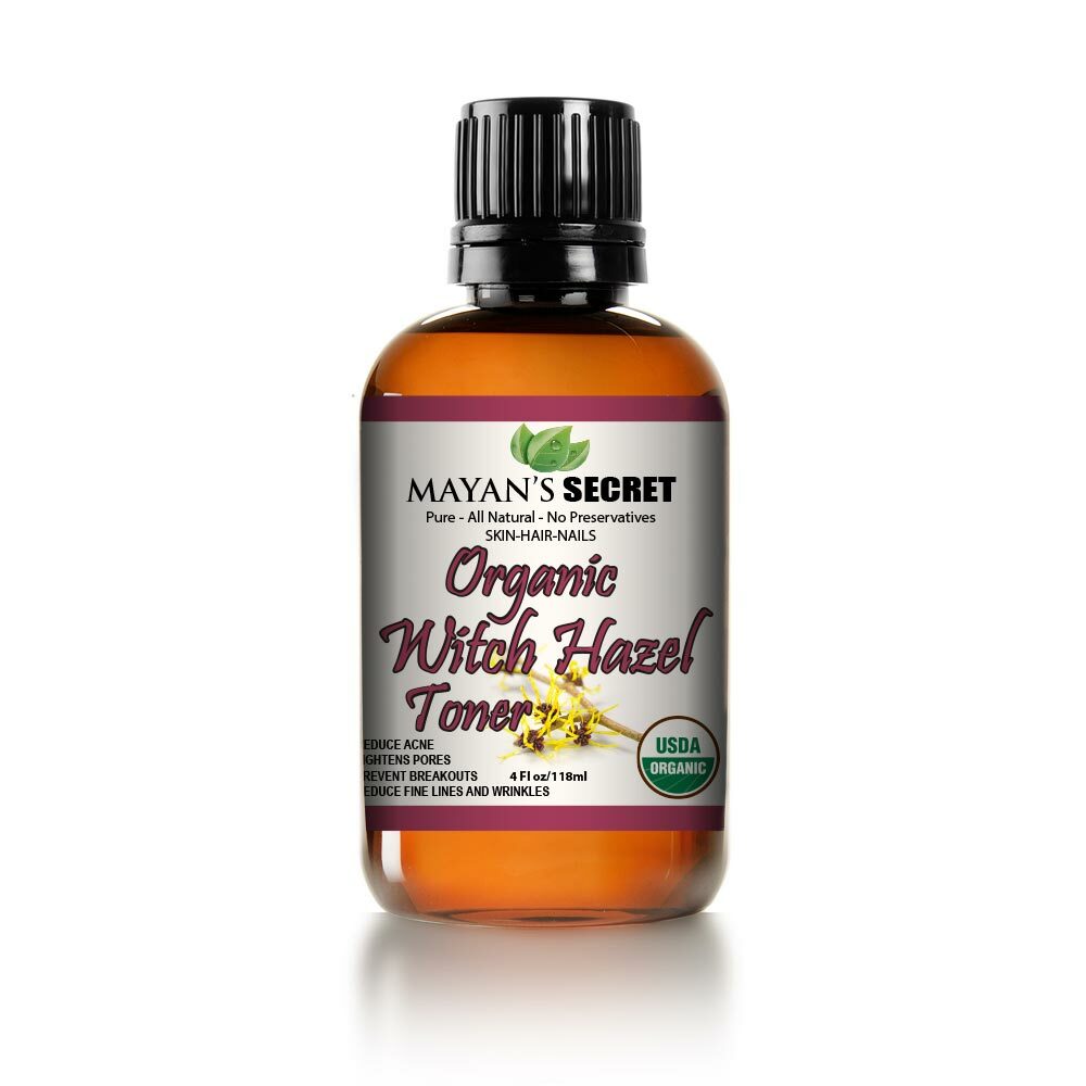 Organic Witch Hazel Toner for Face & Pore Refinement - Natural Skincare