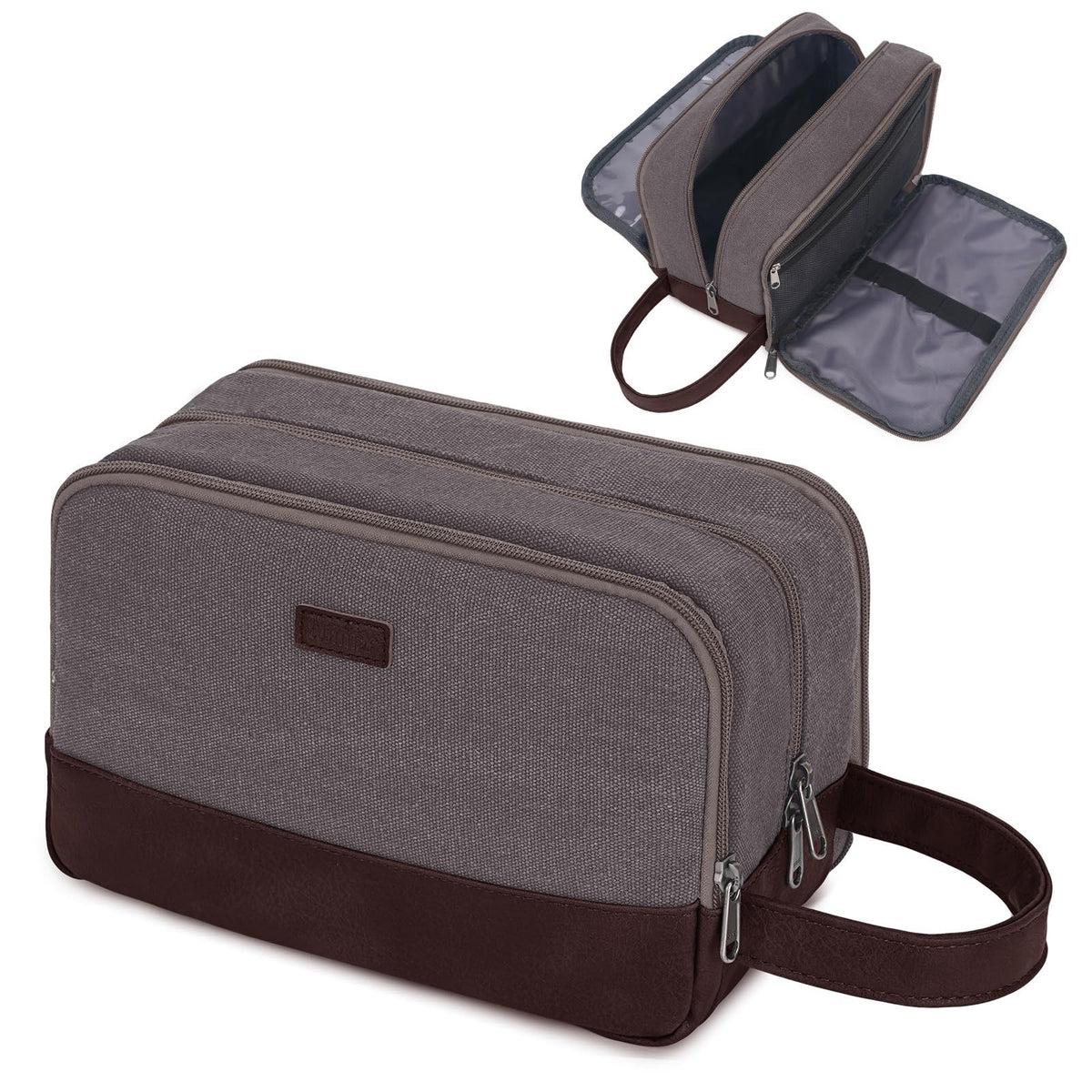 Large Travel Toiletry Bag Men Water Resistant Hanging Dopp Kit with Wet Dry Compartments
