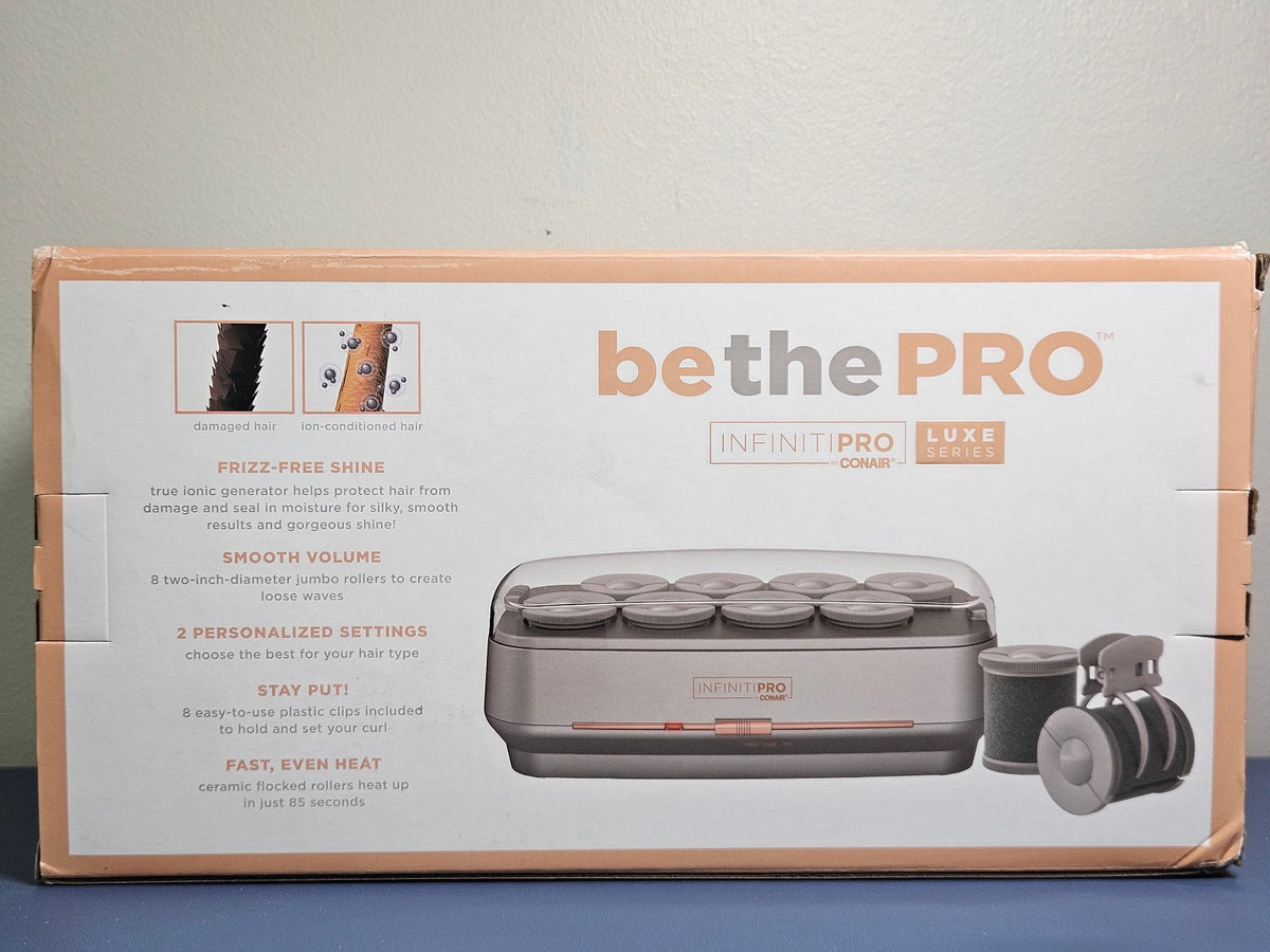 Conair Infinitipro Luxe Series 8 Volume & Shine Hair Rollers - New