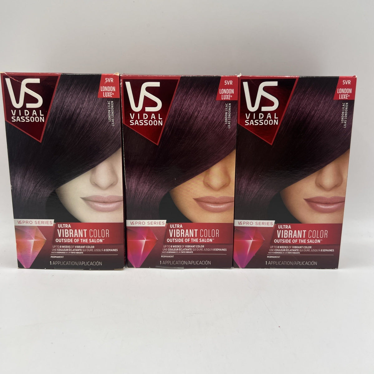 Vidal Sassoon Hair Color 5VR - 3 Pack