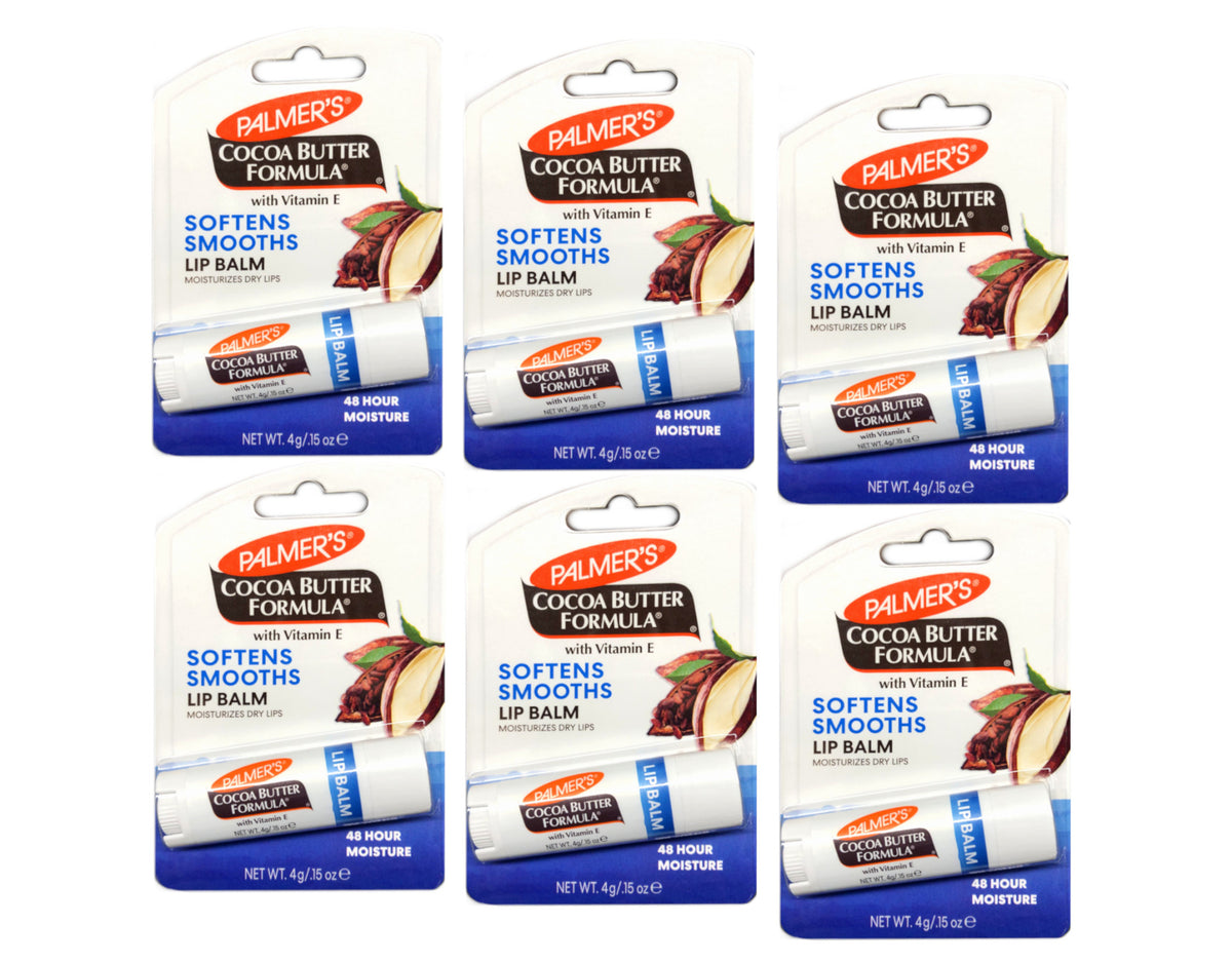 Lip Balm Set - Palmer's Cocoa Butter Formula Original 6 Pack 0.15 Oz