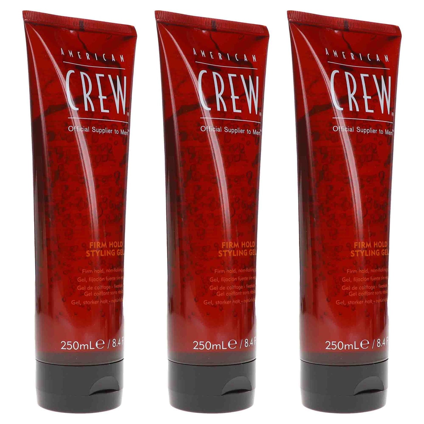 American Crew Firm Hold Hair Gel 8.4 oz - Strong Hold Styling Gel 3 Pack