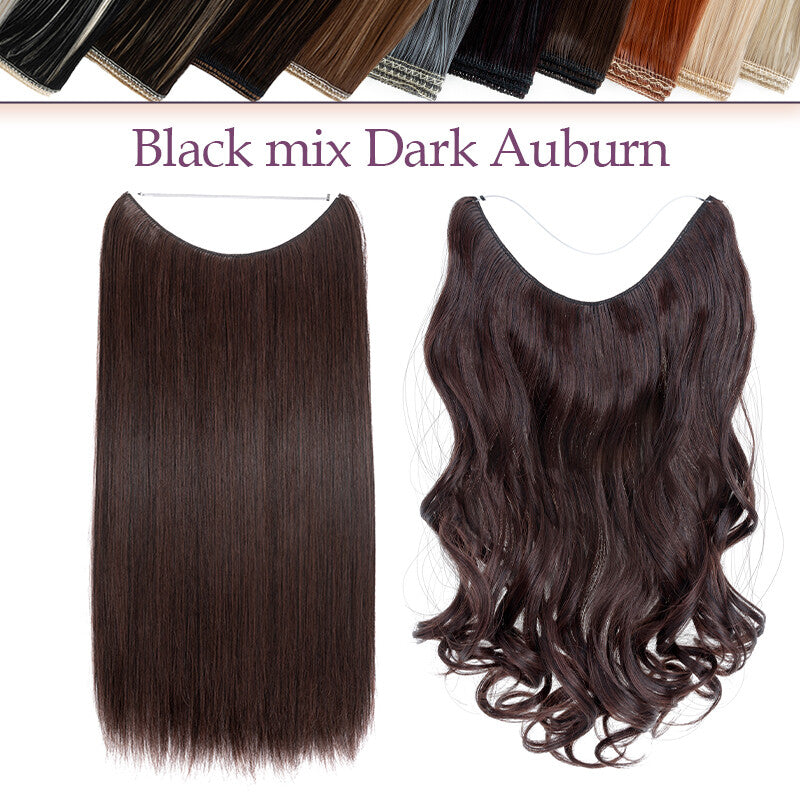 Natural Real Hair Extensions Wire-In Thick Wavy or Straight 20-24 Inch