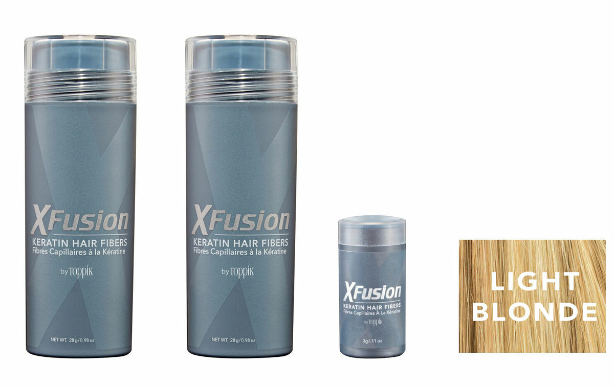 Keratin Hair Fibers Two Pack - 28g x 2 + Free Travel Size