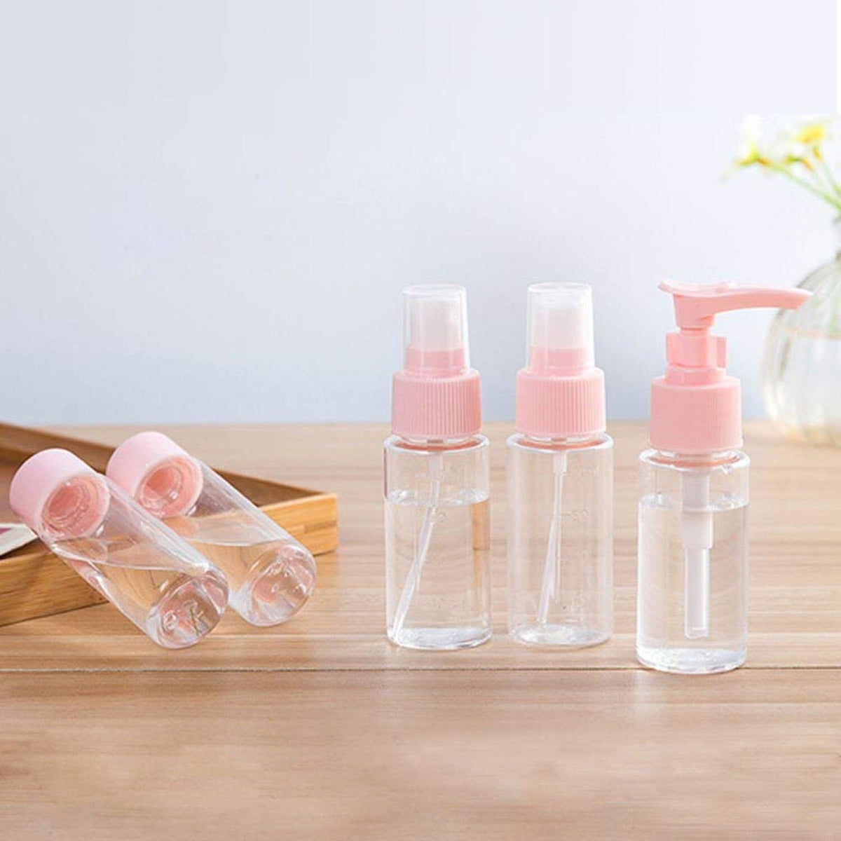 Travel Toiletry Bottle Kit TSA Approved Leak Proof Portable Containers Set