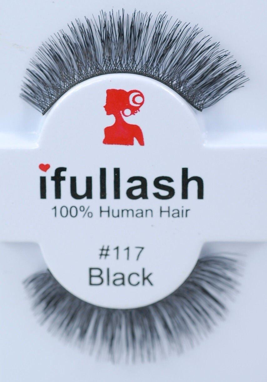 False Eyelashes 100% Human Hair Natural Look for Daily Use - 6 or 12 Pairs