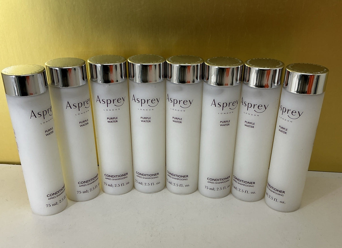 Lot Of 8 Asprey London Purple Water Conditioner 2.5 Oz
