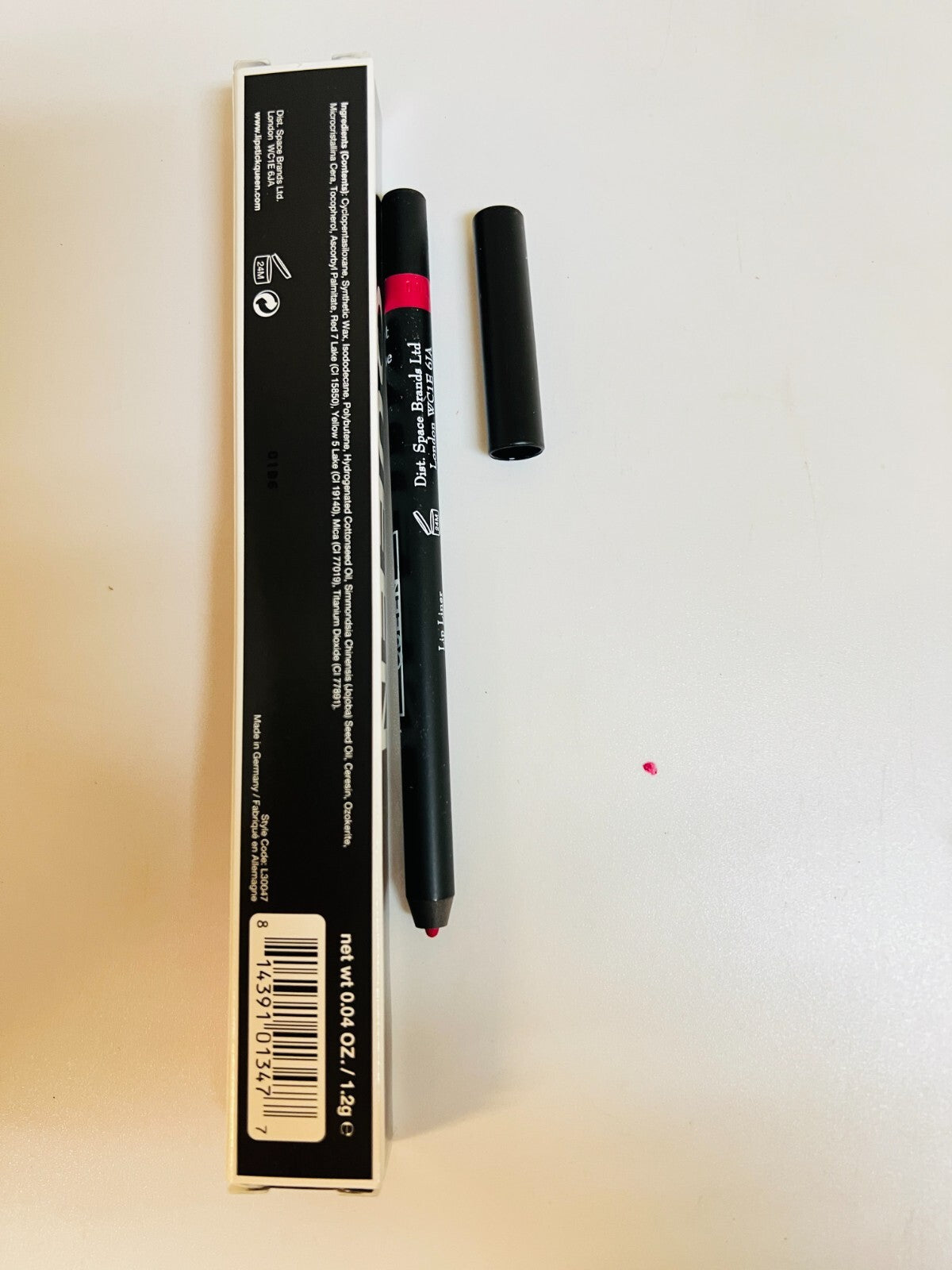 Lipstick Queen Lip Liner Hot Rose 0.04oz - Vibrant Red with Golden Undertones