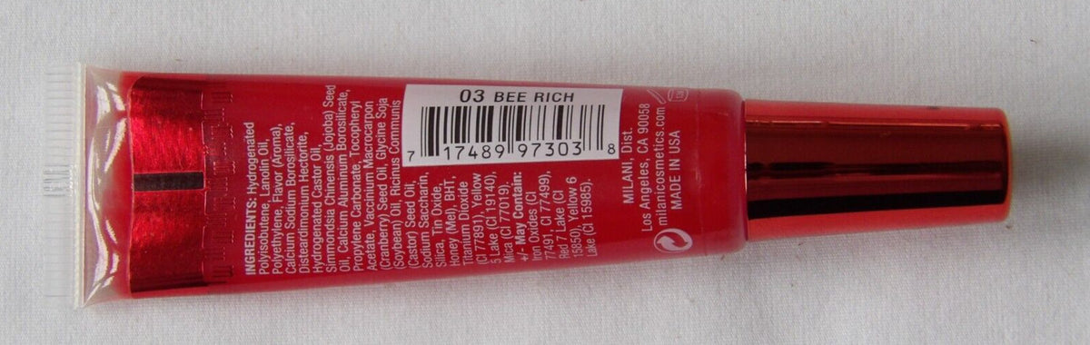 Milani Buzz Worthy Lip Gloss #3 Bee Rich 0.5 oz Cruelty-Free Lip Makeup