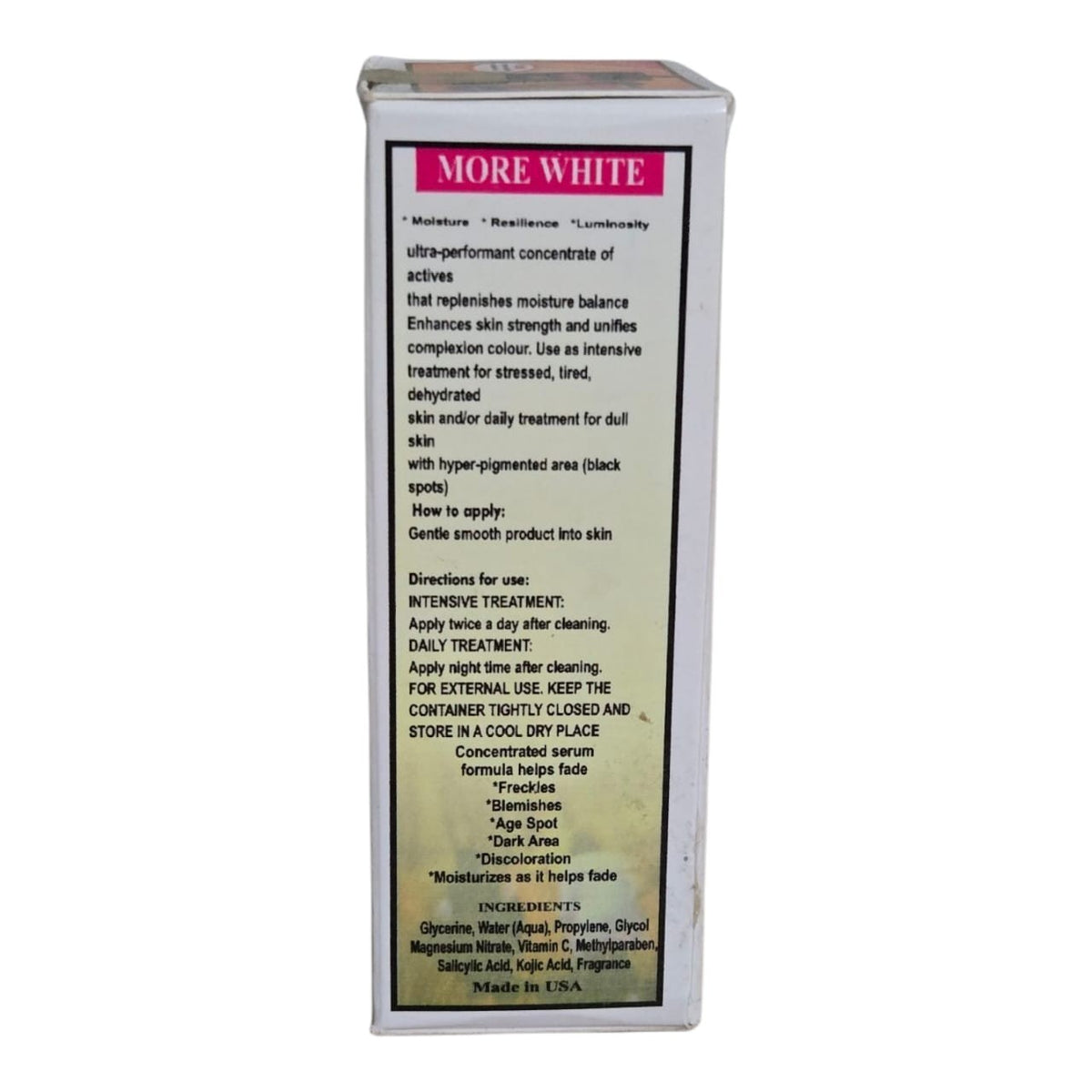 White Skin Perfector Serum - Instant Clear Skin Enhancer, 100% Original