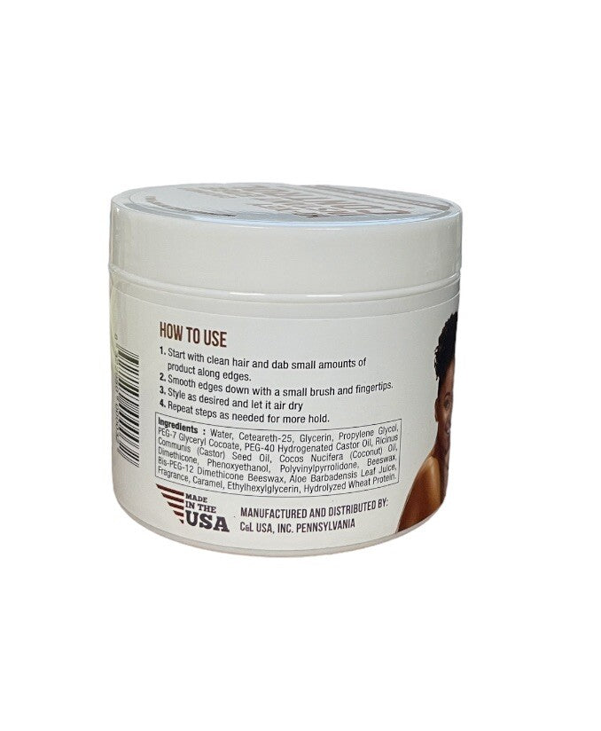 Coconut Edge Control & Braids Styling Gel - Maximum Hold No Flaking 4oz
