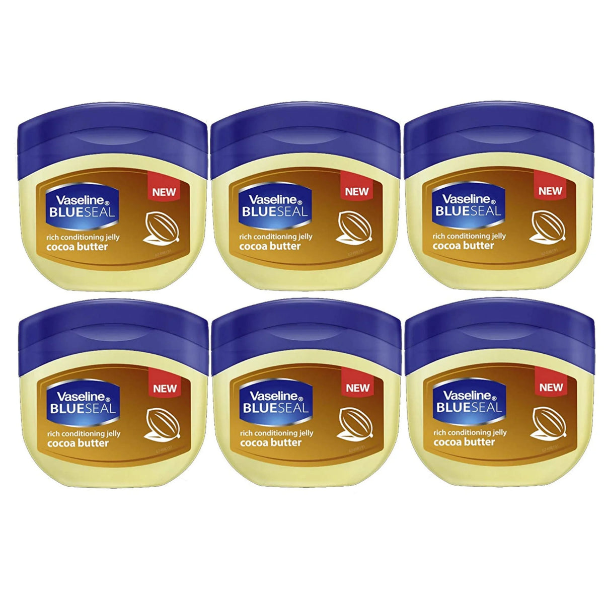 Vaseline Cocoa Butter Petroleum Jelly Travel Size - 6 Pack