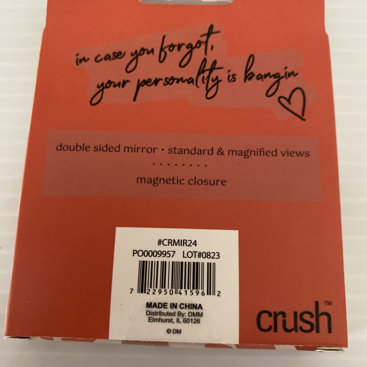 Compact Double-Sided Mirror with Magnifier and Magnetic Closure