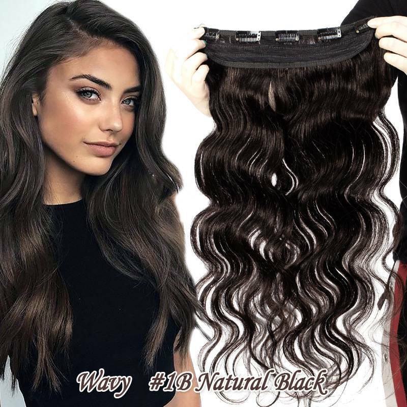 Remy Human Hair Clip-In Extensions 3/4 Full Head Natural Styles 16-20 Inches